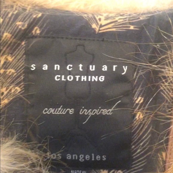 Light brown fur vest PU leather trim - Picture 3 of 4